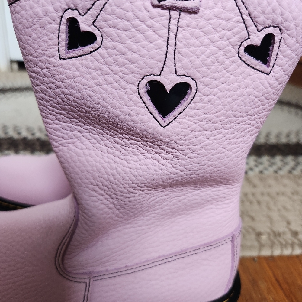 Dr. Martens Pink Bex Heart P-O Boot - Picture 10 of 11